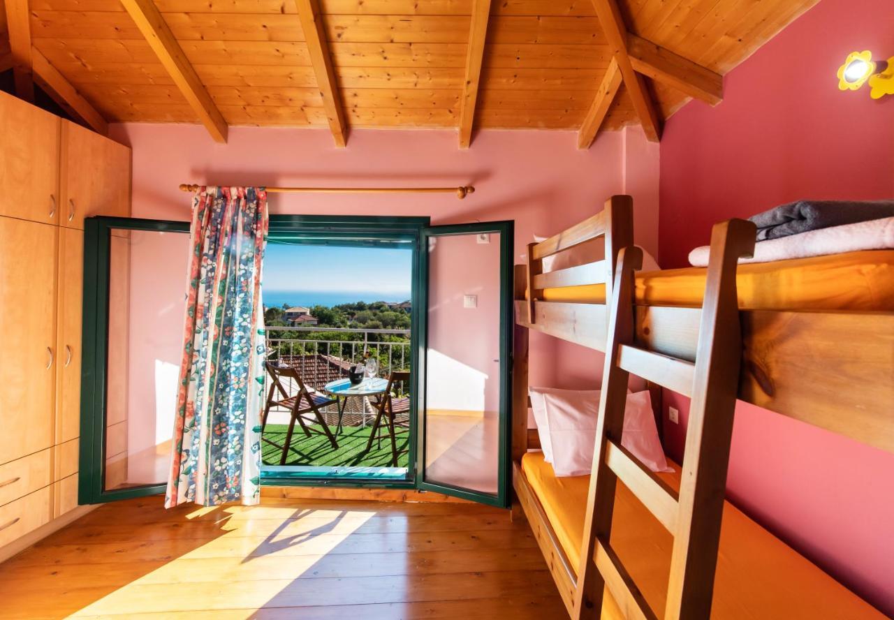 فيلا Lefkada Sunset House Kalamítsi المظهر الخارجي الصورة